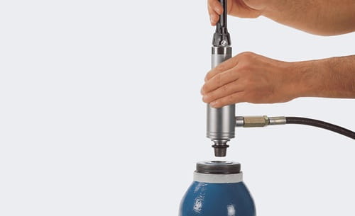 Testing of oxygen and breathing air cylinders